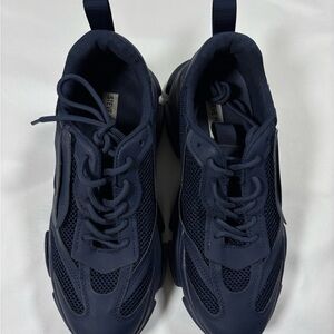 Steve Madden Possession Navy Athletic Sneakers Size 11
